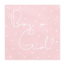 Салфетка Boy or Girl? 33см 20шт/PD