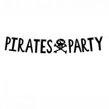 Гирлянда-буквы PIRATES PARTY 1м/PD