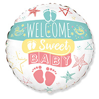 Ф 18" WELCOME SWEET BABY/FM